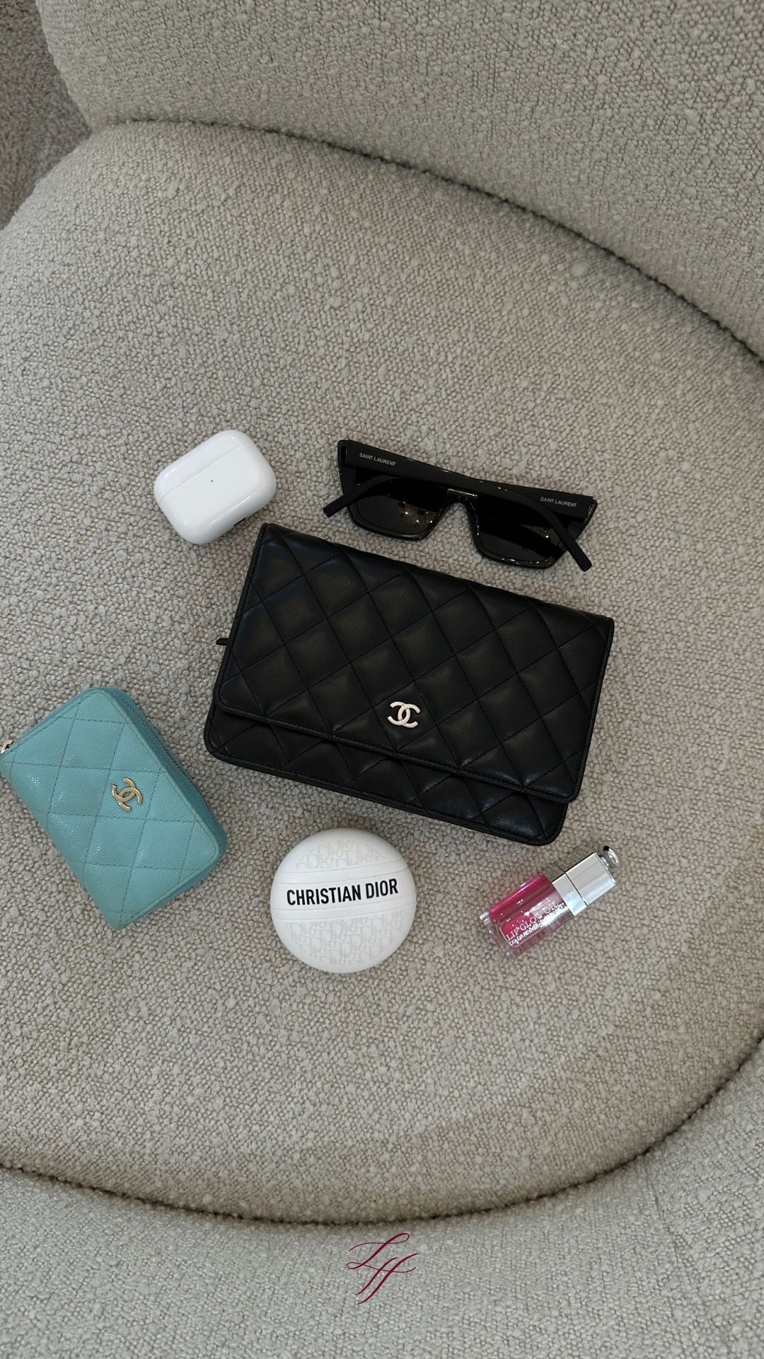 Chanel WOC Black Lambskin SHW
