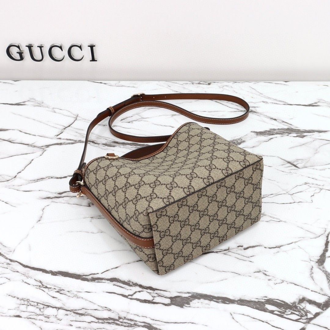 GUCCI Emblem mini bucket bag