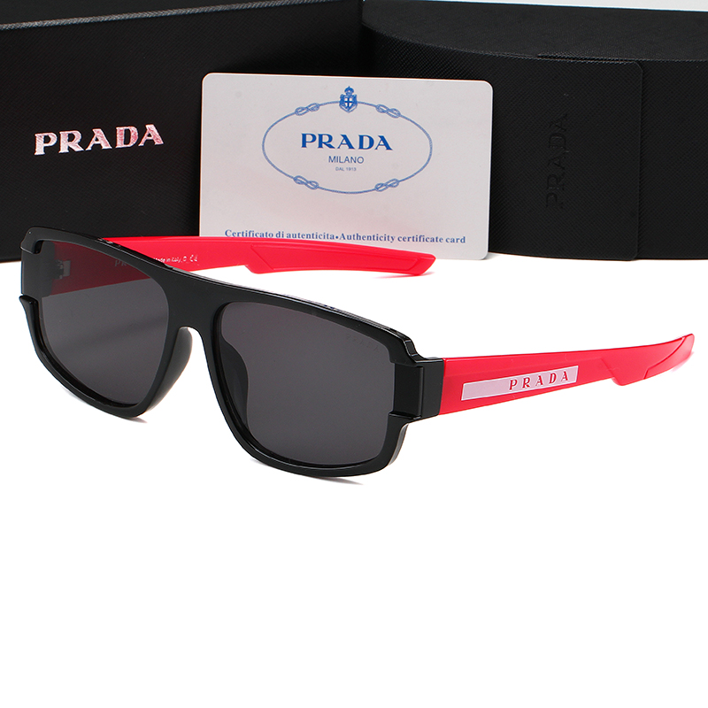 Prada Mirror leg Stereoscopic Sign sunglasses Top quality