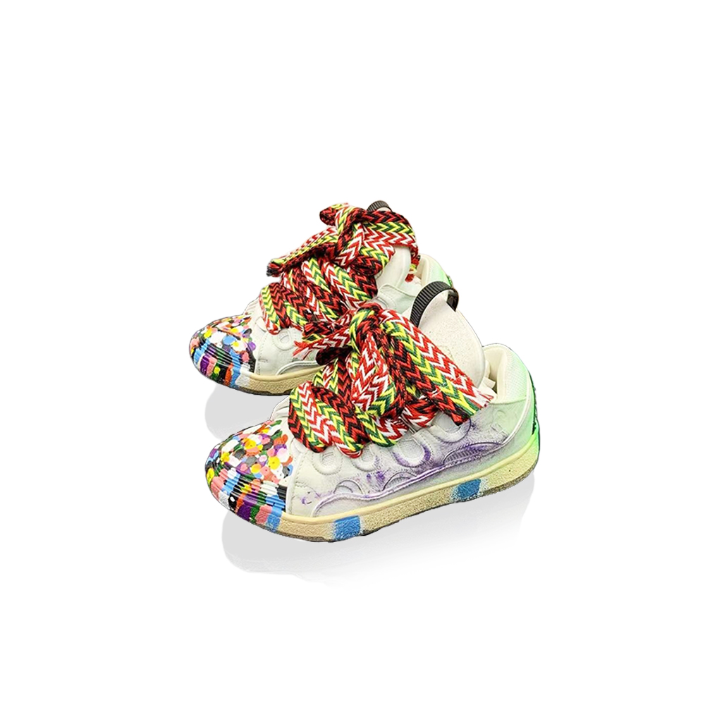 Lanvin LEATHER CURB SNEAKERS