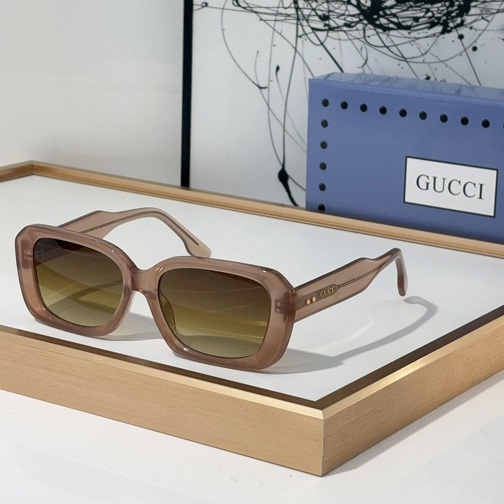 Gucci  Fashion mirror leg Logo  sunglasses Top quality