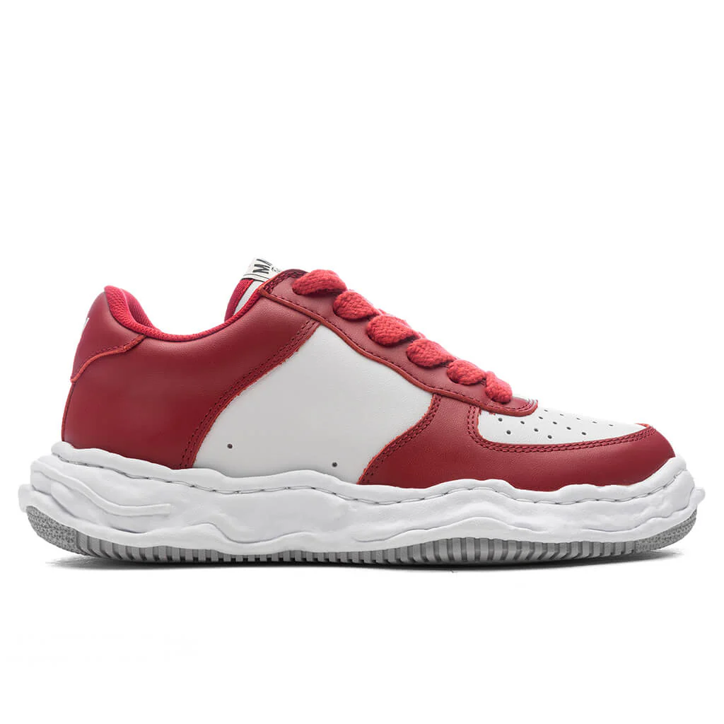 MIHARA YASUHIRO Wayne Low OG Sole Leather Sneaker - Red/White