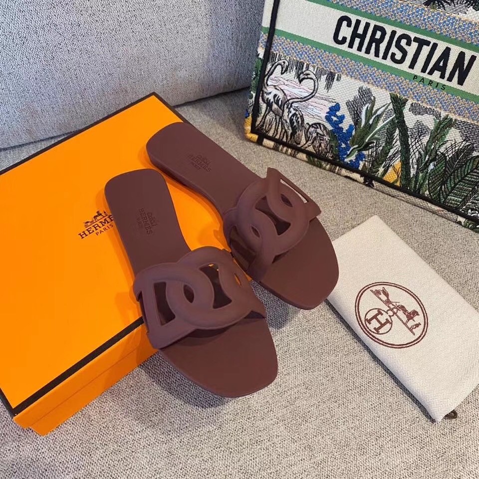 Hermes Jelly slippers