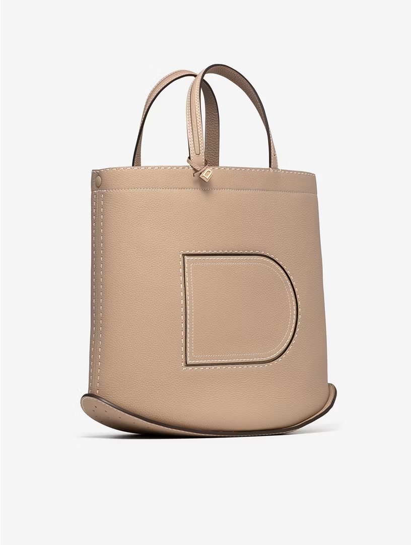 DELVAUX Pin Cabas - Taurillon Soft Surpiqué Box