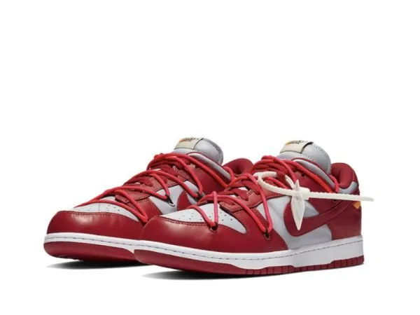 Off-White x Dunk Low LTHR OW Red