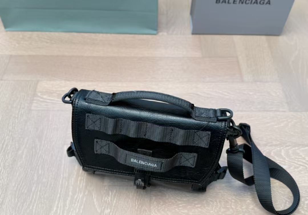 Balenciaga Folding Box Black Elegant Trendy Handbag