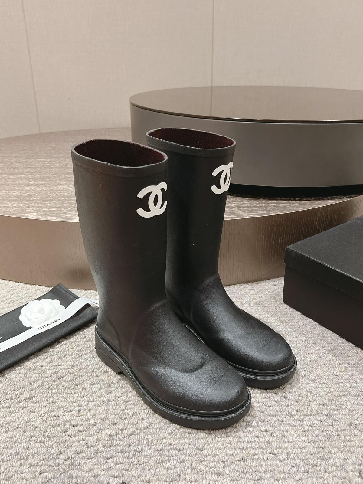 Chanel Rain Boots