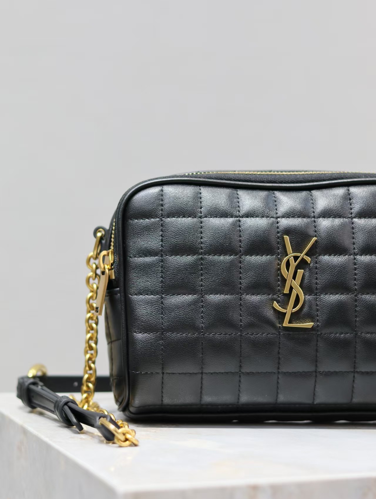Saint Laurent YSL Leather camera bag