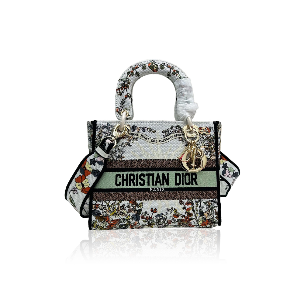 Dior Embroidered Princess Diana Handbag Crossbody