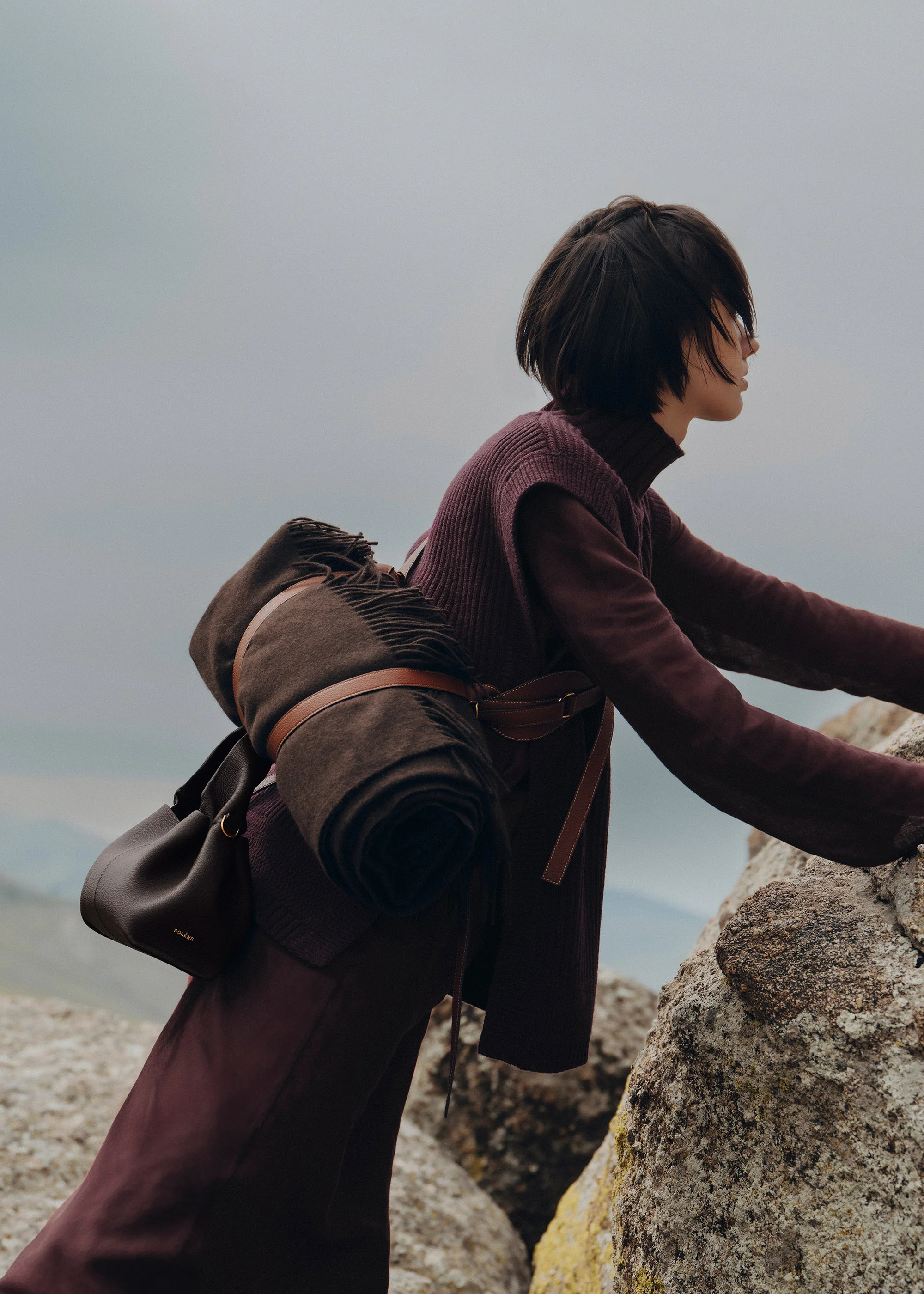 Polène Numéro Neuf Mini - Textured Ebony