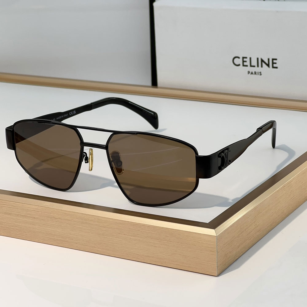 Celine Metal logo Pattern sunglasses Top quality