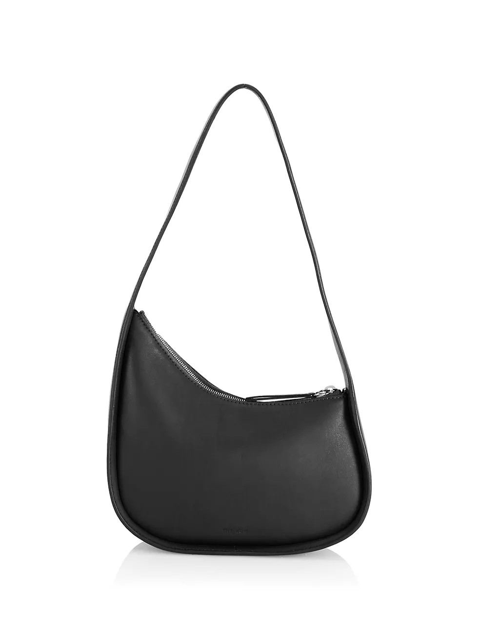 The Row  Half Moon Leather Shoulder Bag
