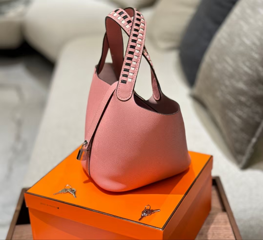 Hermes Basket Palm Pattern Leather