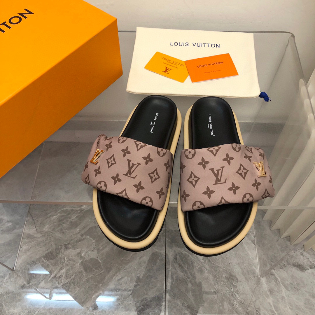 Louis Vuitton LV Pollow Nylon Velcro Slide Sandal