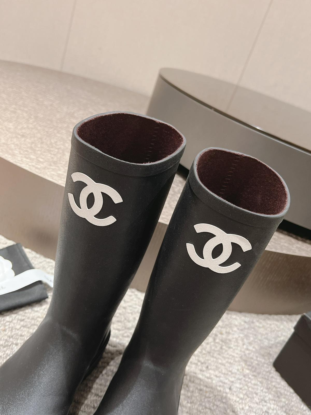 Chanel Rain Boots