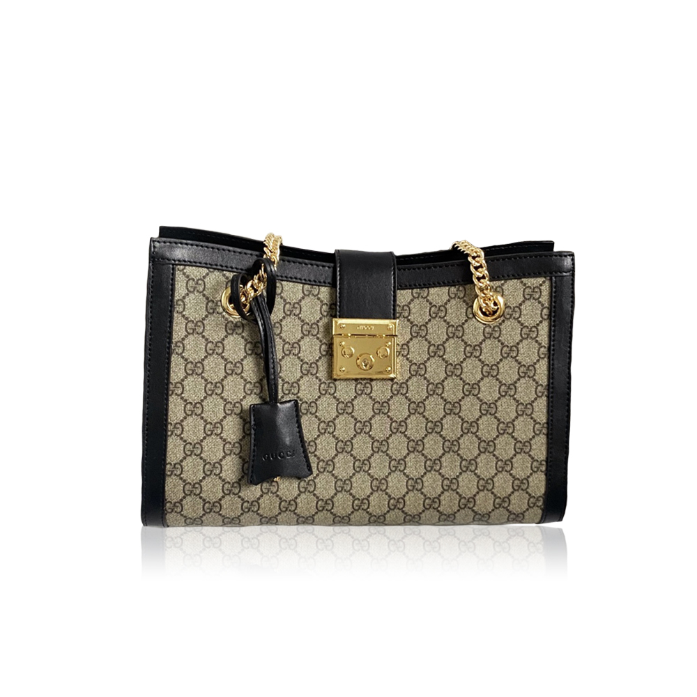 Gucci padlock series lock double shoulder strap handbag