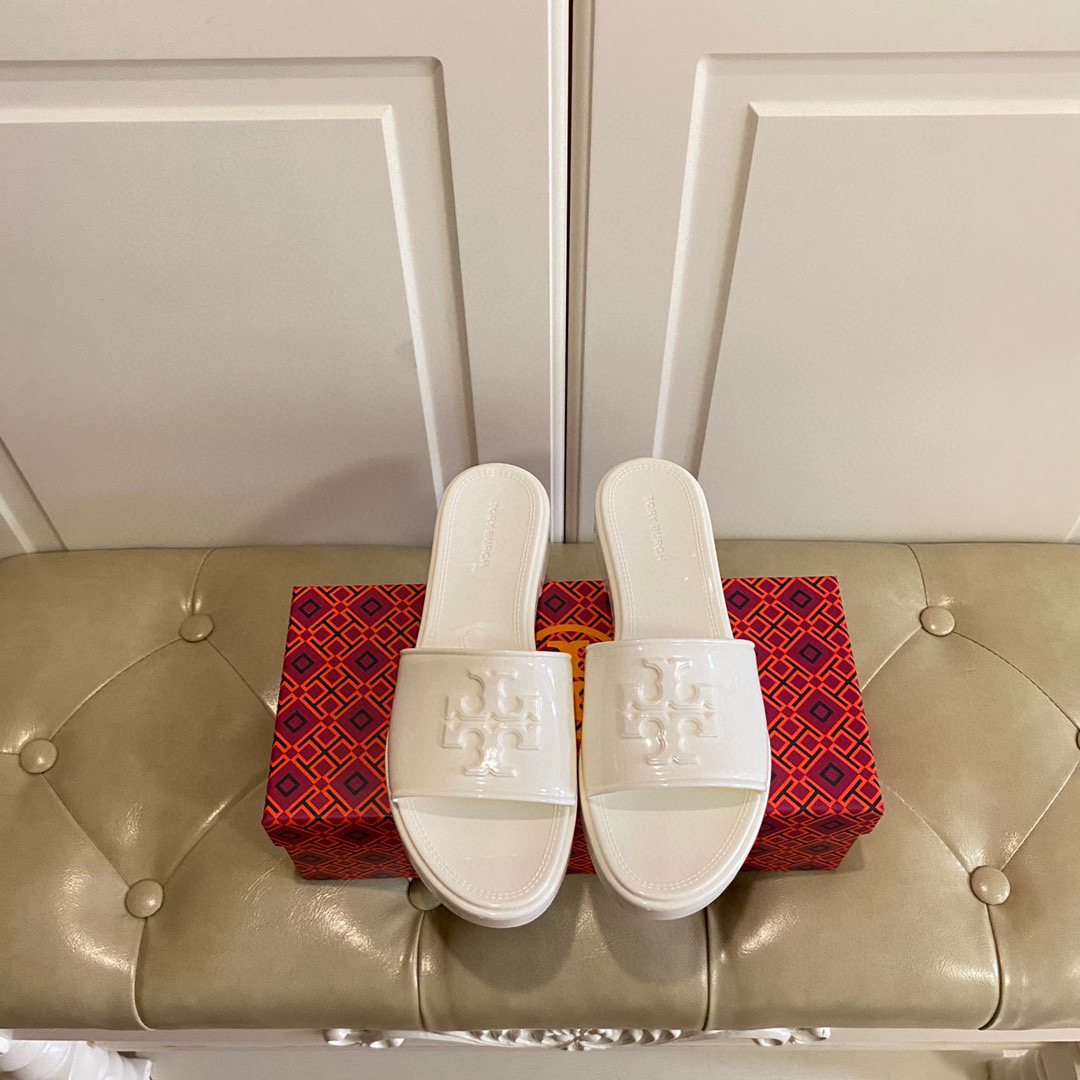 Tory Burch Rubber  Fashion Flip-flops Sandals Slide