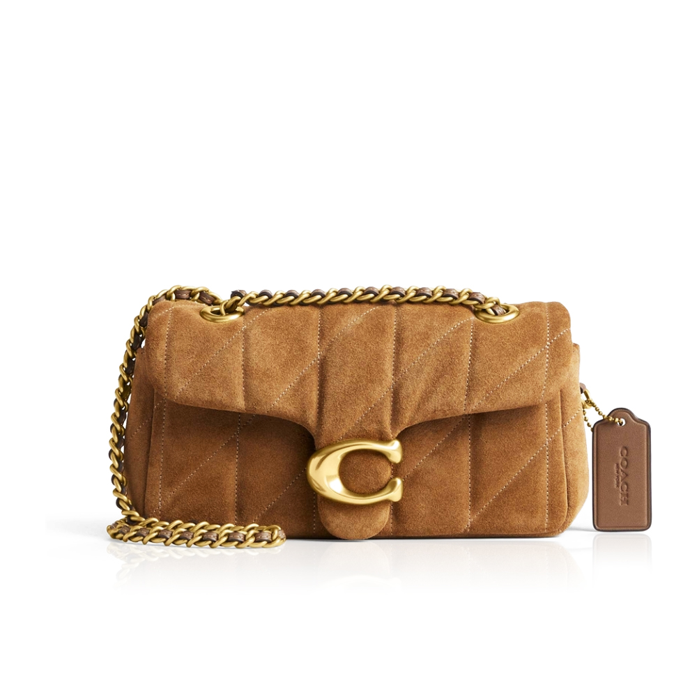 Coach Quilted Suede Tabby 20 Shoulder Bag