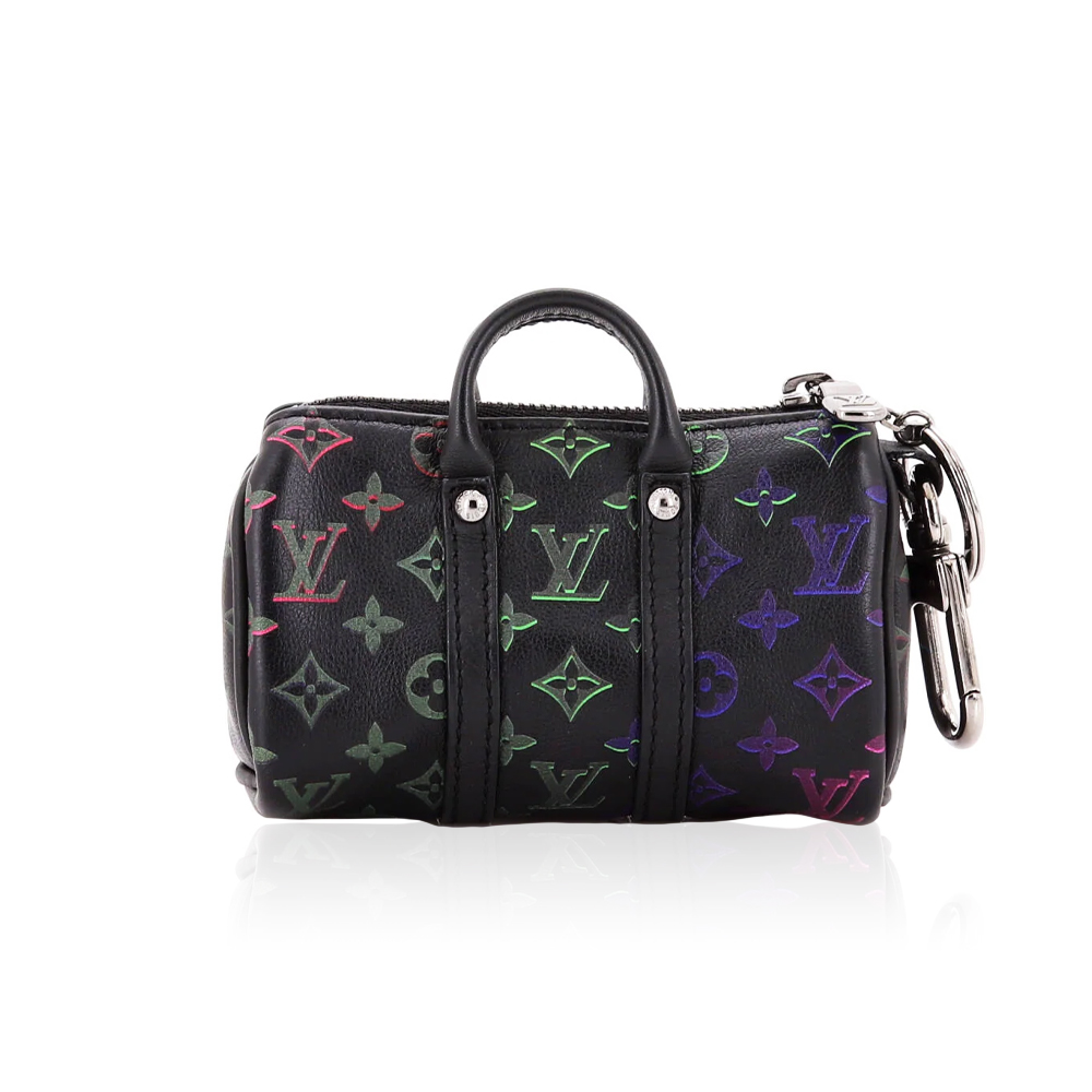 Louis Vuitton Mini Keepall Bag Charm And Key Holder Spotlight Rainbow Monogram Leather
