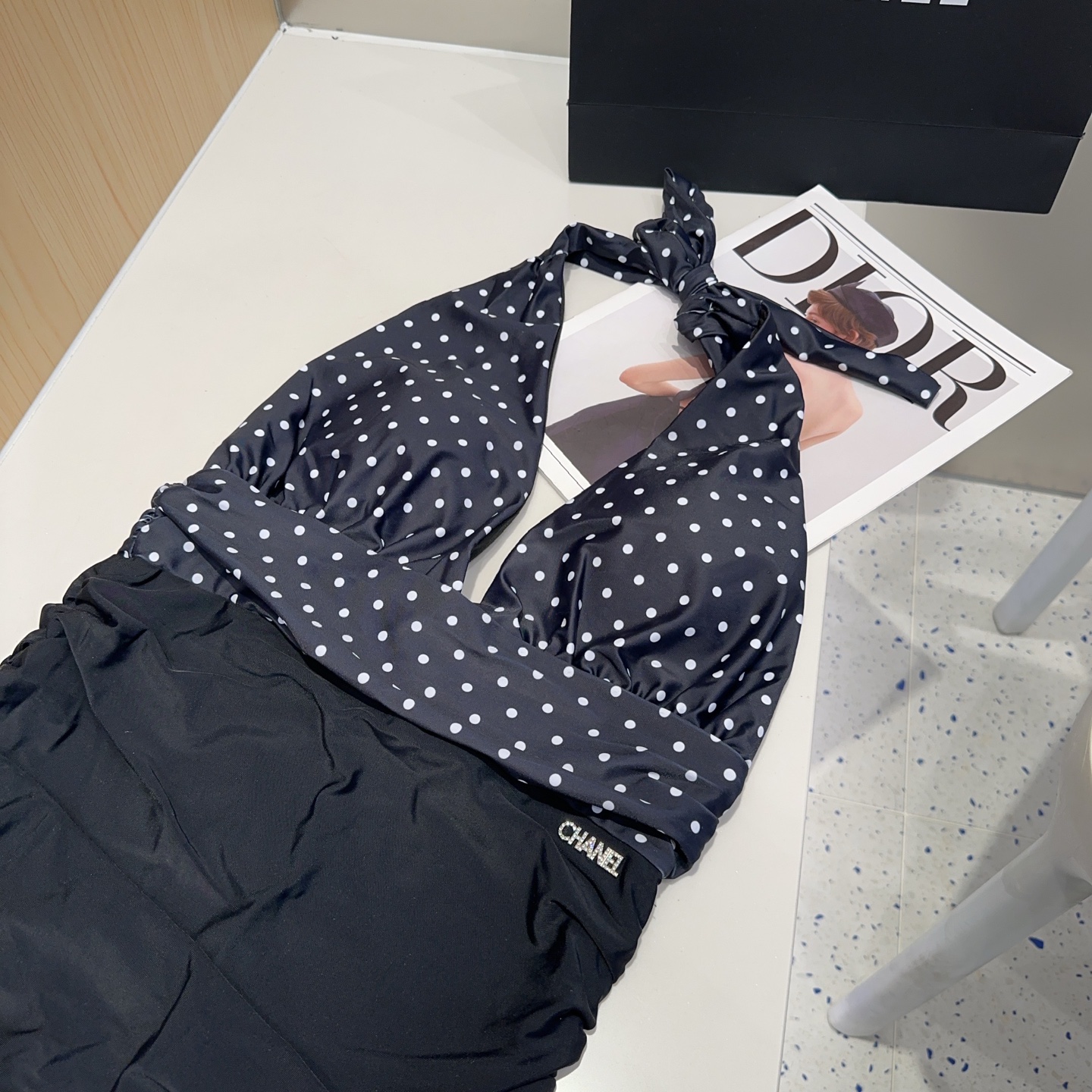 Chanel one piece Swimsuit Swimwear