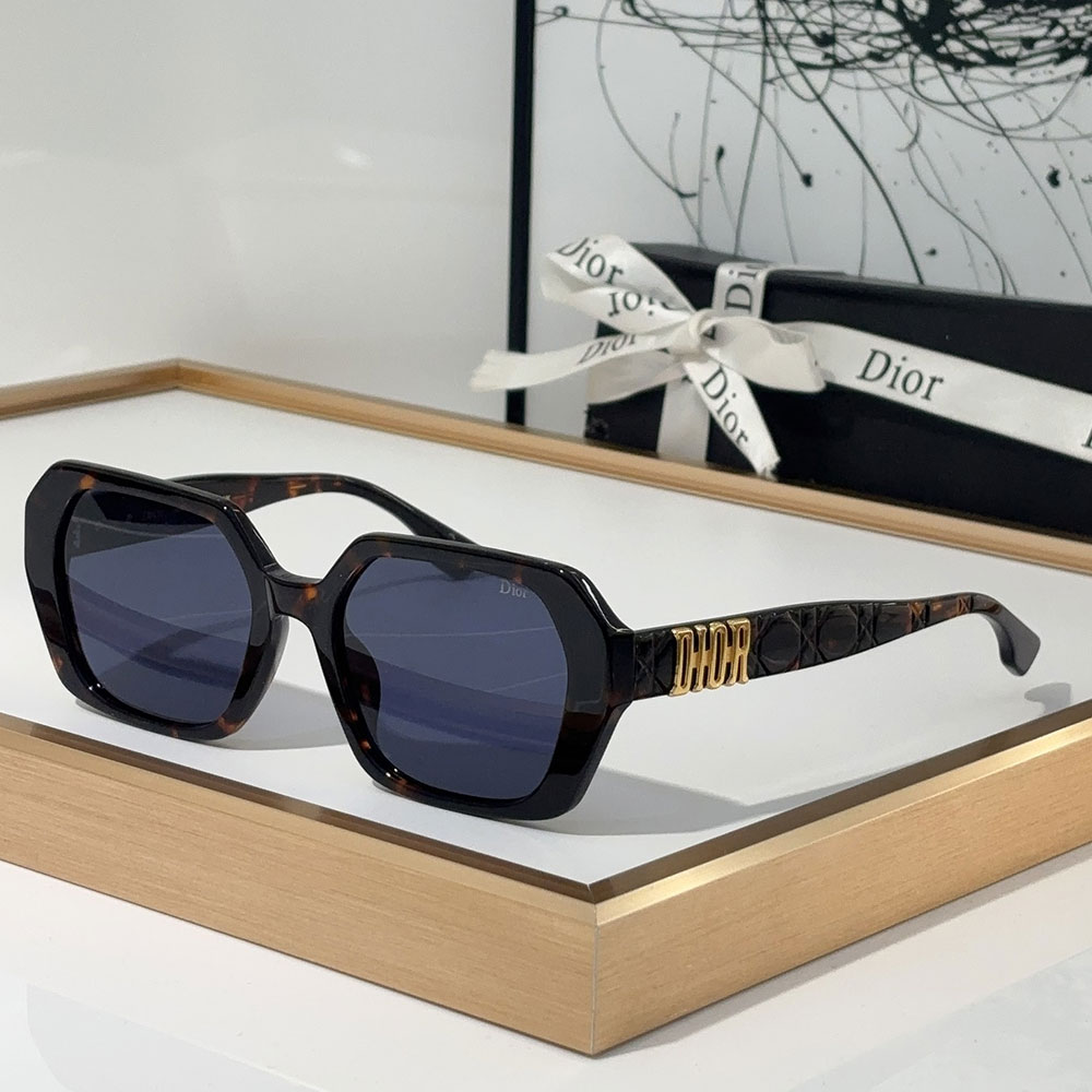 Dior Mirror Leg Logo Acetate Fibre sunglasses Top quality