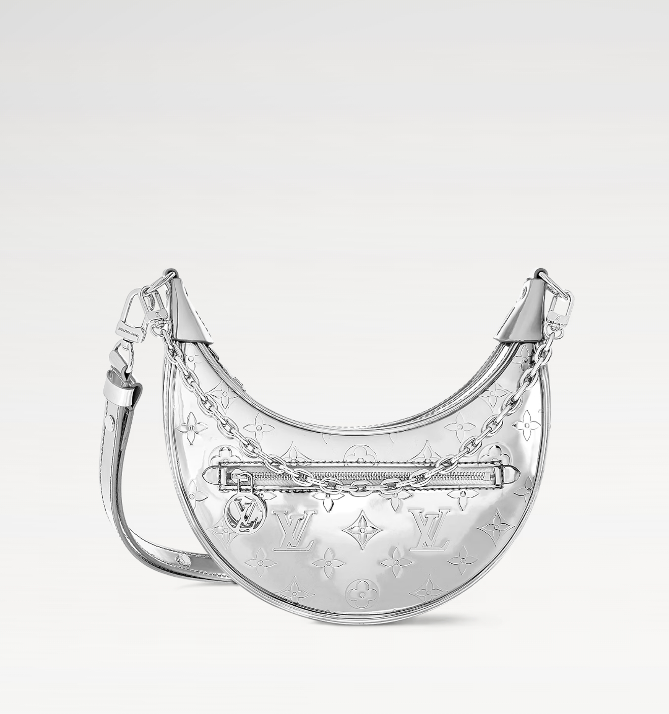 Louis Vuitton New silver embossed bag