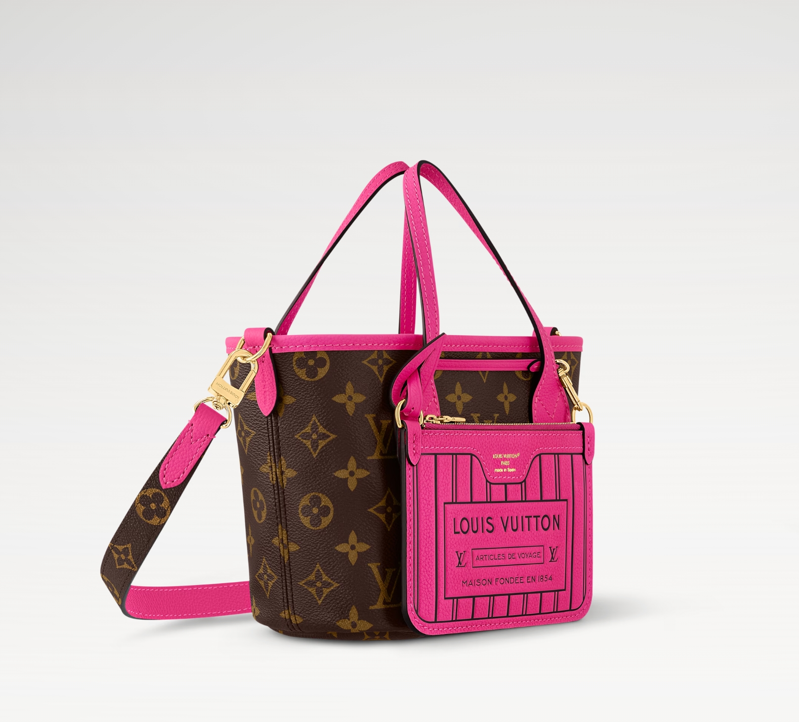 Louis Vuitton Neverfull Bandoulière Inside Out BB