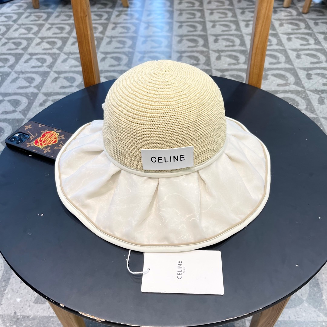 Ceiline Straw Sun Hat With Bow Split Back Sunhat