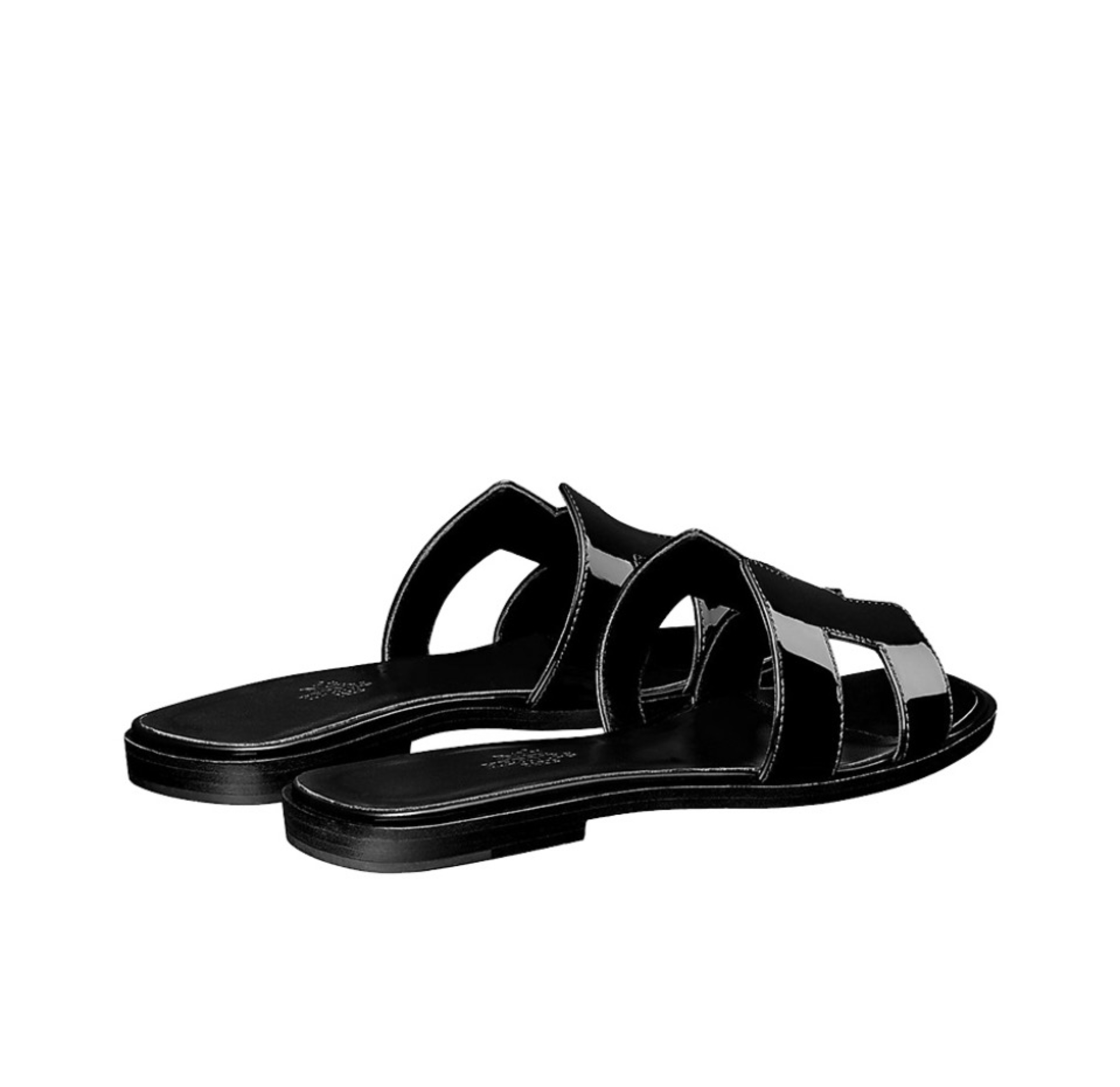 Hermes Oran Sanda 'Patent Leather'