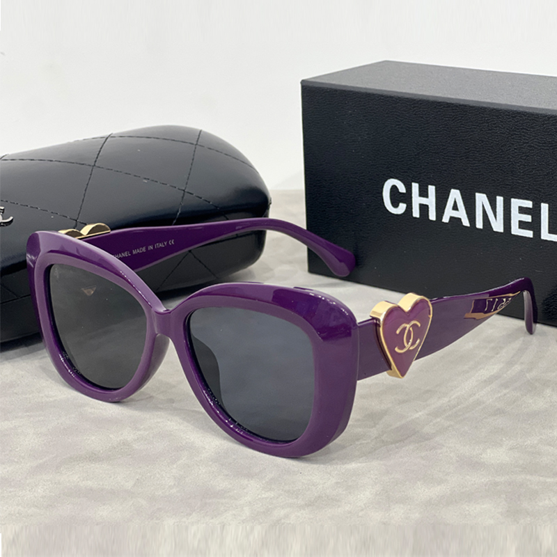 Chanel heart logo sunglasses