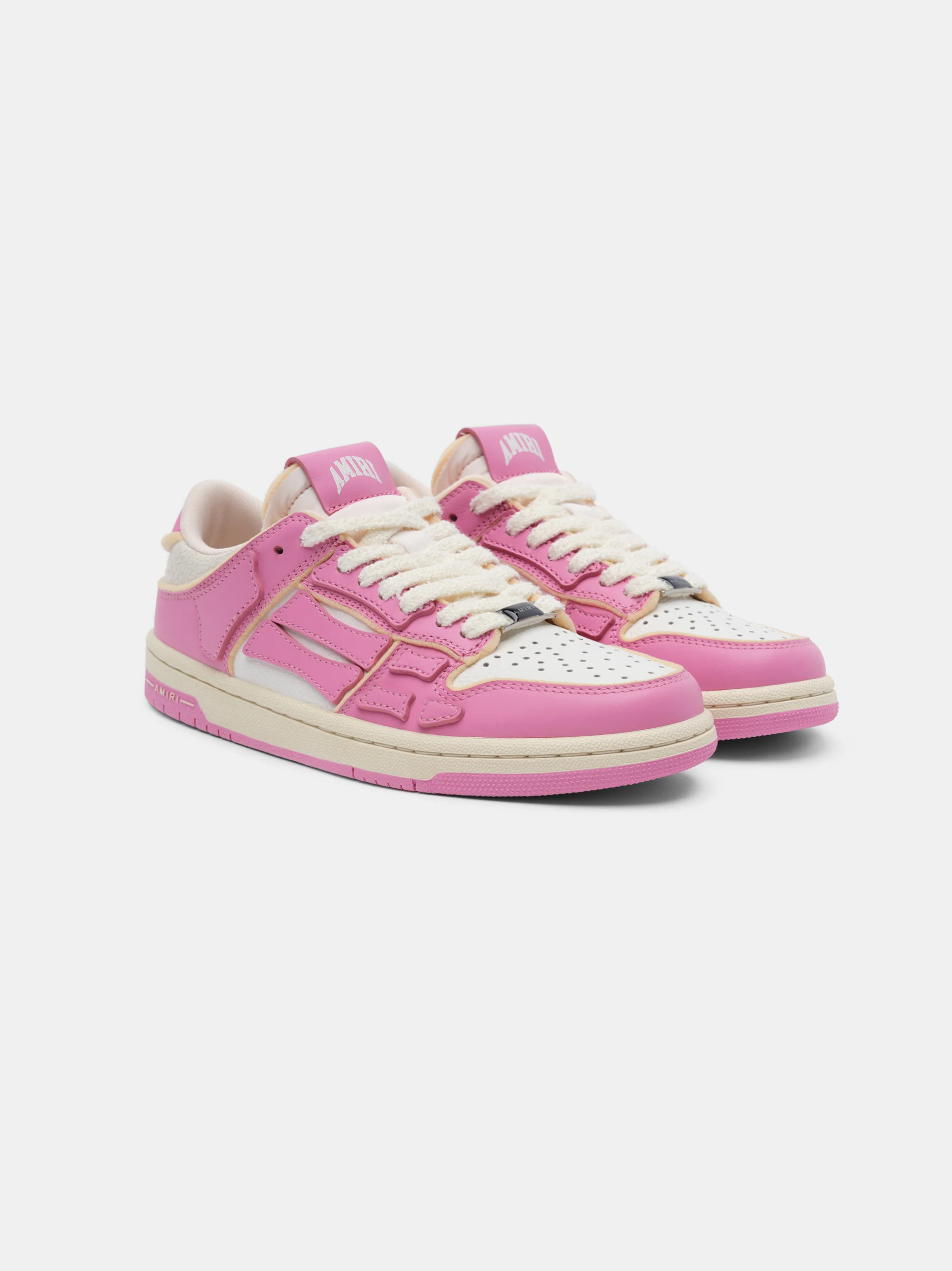 AMIRI WOMEN - WOMEN'S COLLEGIATE SKEL-TOP LOW - Fuchsia Pink White