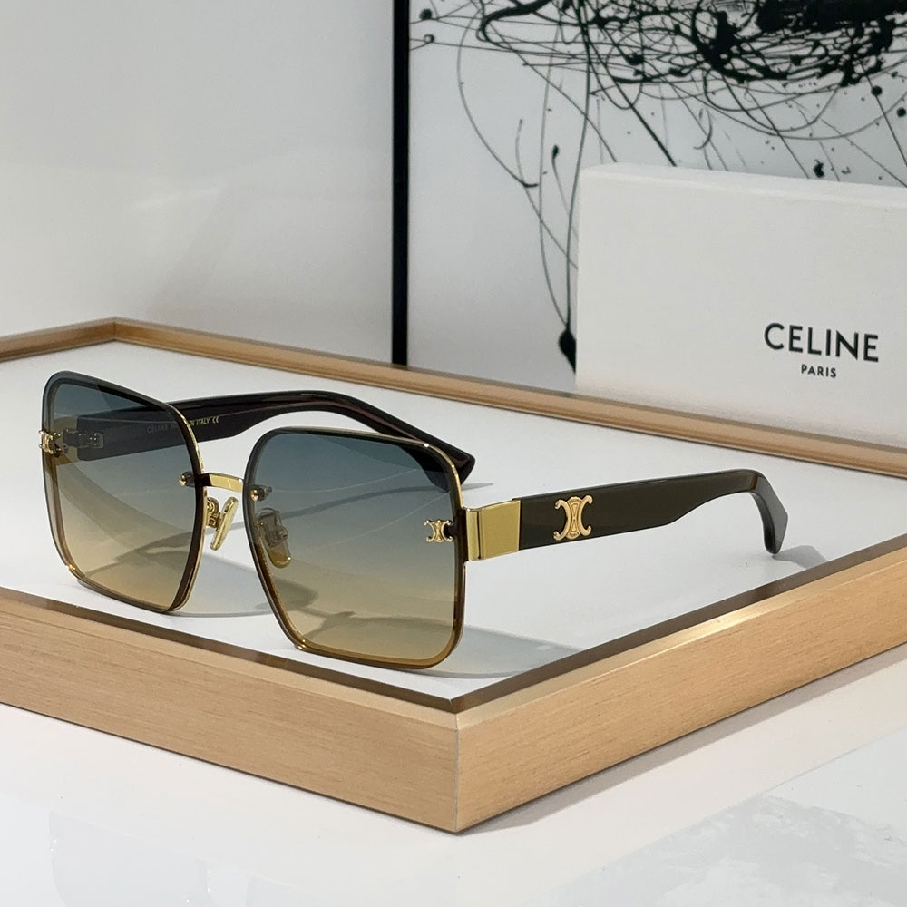 Celine Recycle Metal frame sunglasses Top quality