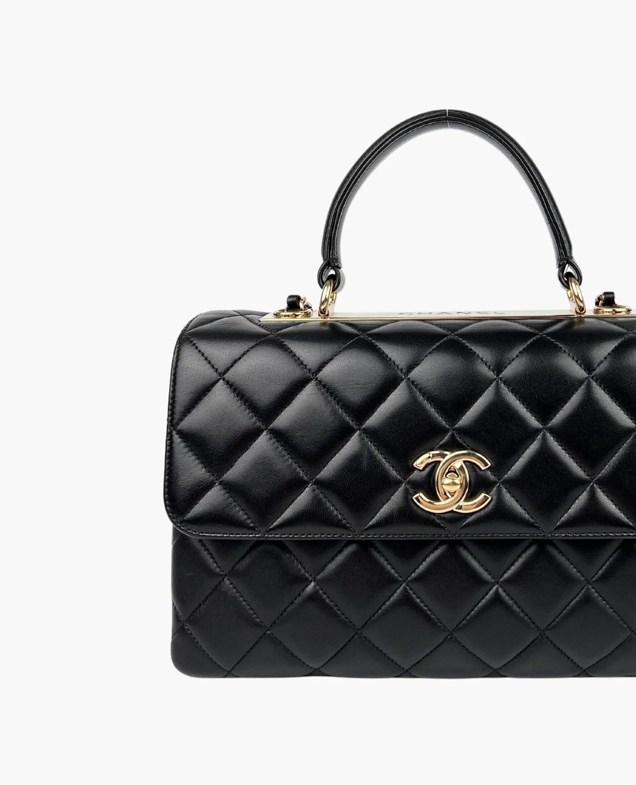 Chanel Trendy CC Large Flap Bag Black Lambskin