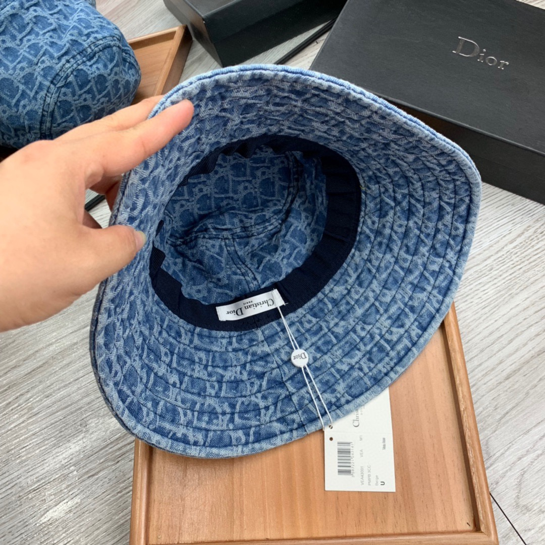 Dior Cowboy Big-brimmed Fisherman Hat Sunhat