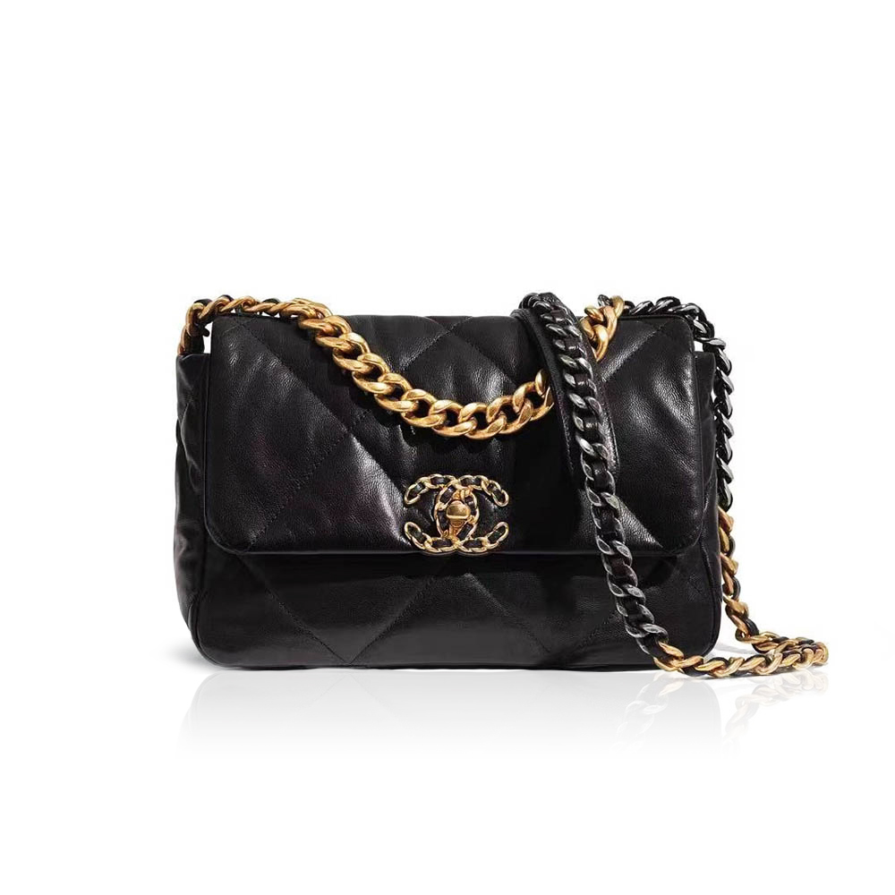 CHANEL 19 Flap Bag Small&Medium Chain Strap Shoulder Bag
