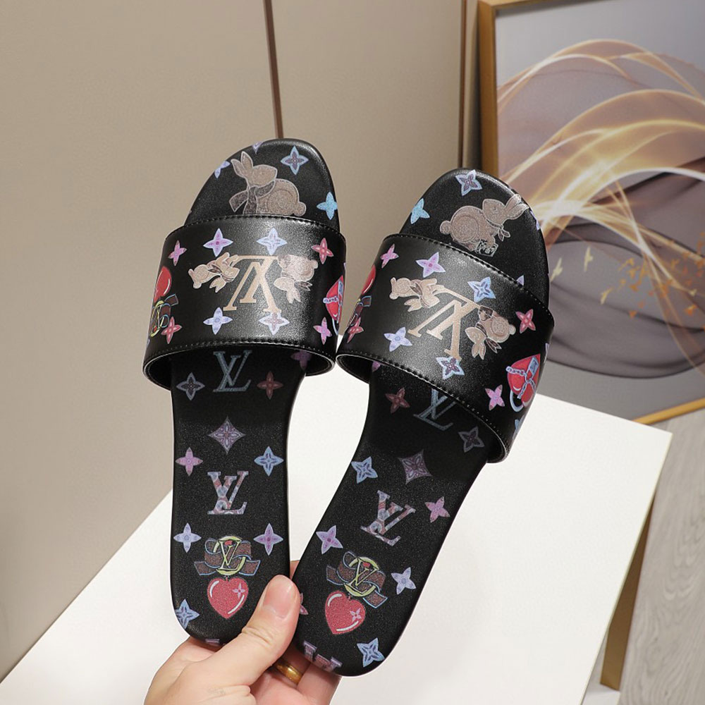 Louis Vuitton LV Cute Bunny Flats Slide Sandal