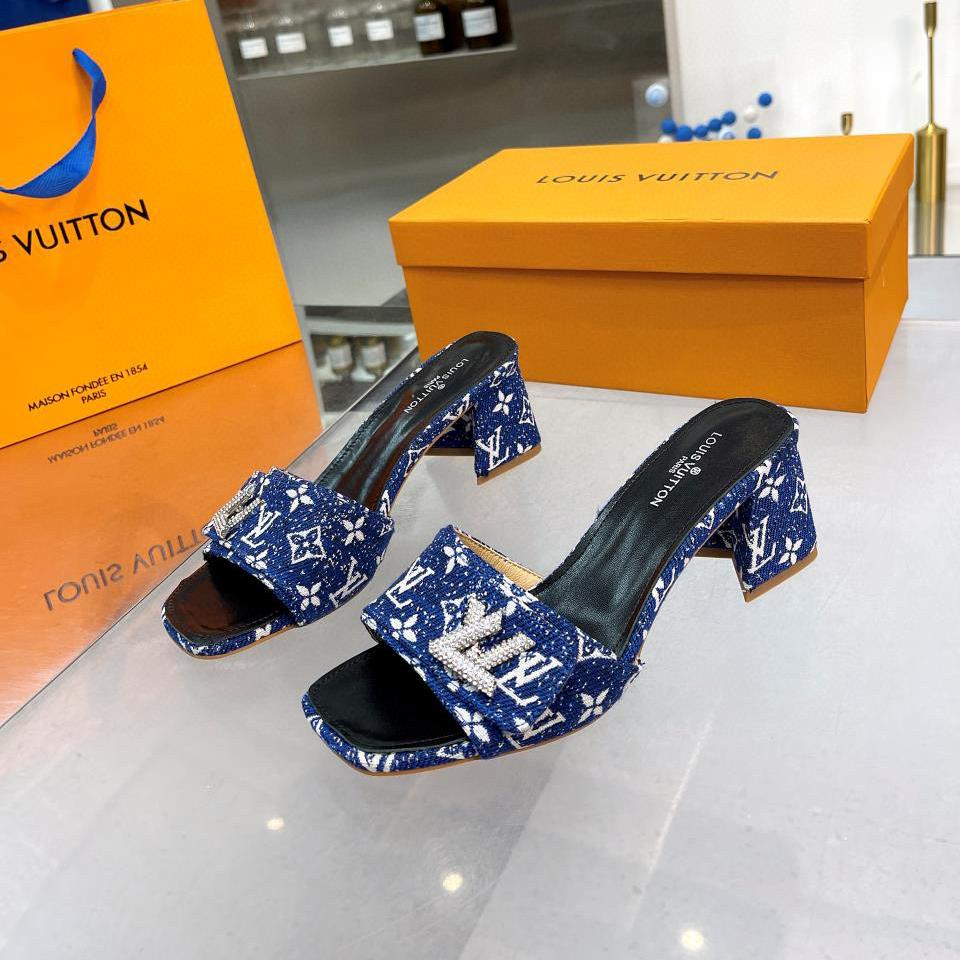 Louis Vuitton LV  Chunky Crew Style Flip-flops Slide Sandal