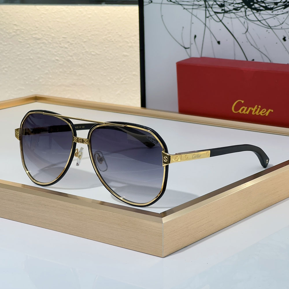 Cartier Aviator Metal Sunglasses Top quality