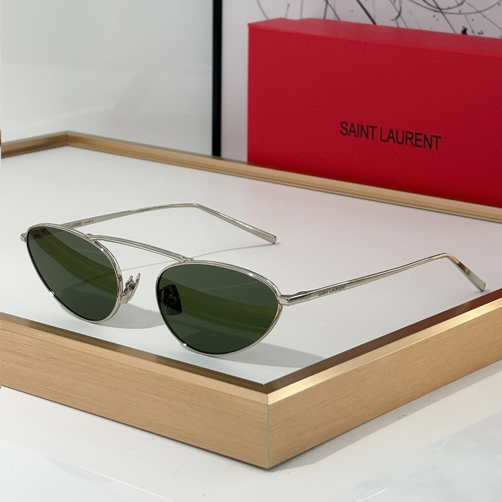 Saint Laurent YSL Metal Blackout anti-UV Sunglasses Top Quality