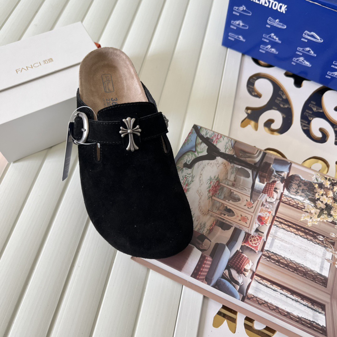 Brickenstock Chrome Hearts co-branded slippers