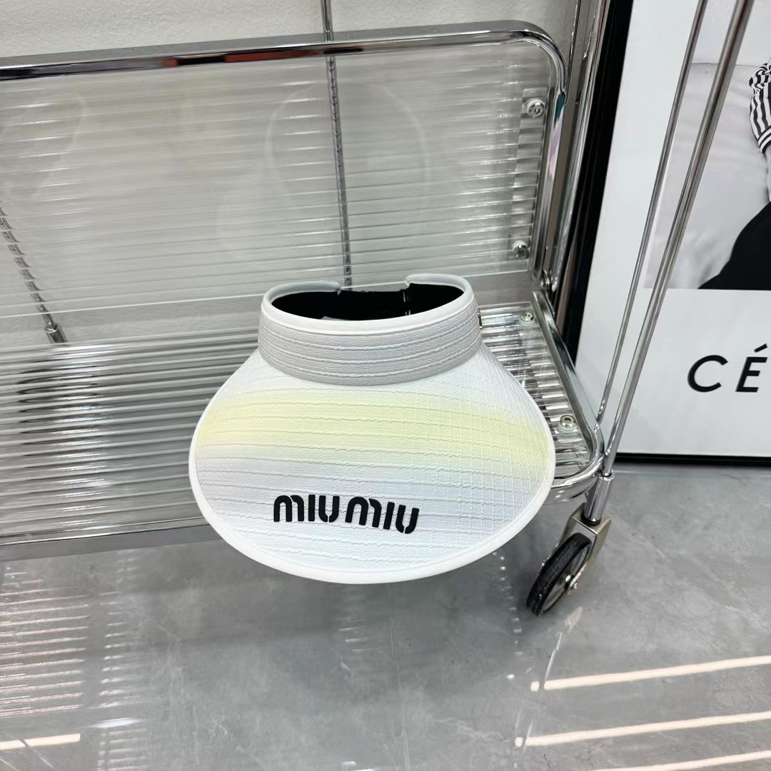 Miu Miu Interleaved Render Empty Top Hat Sunhat