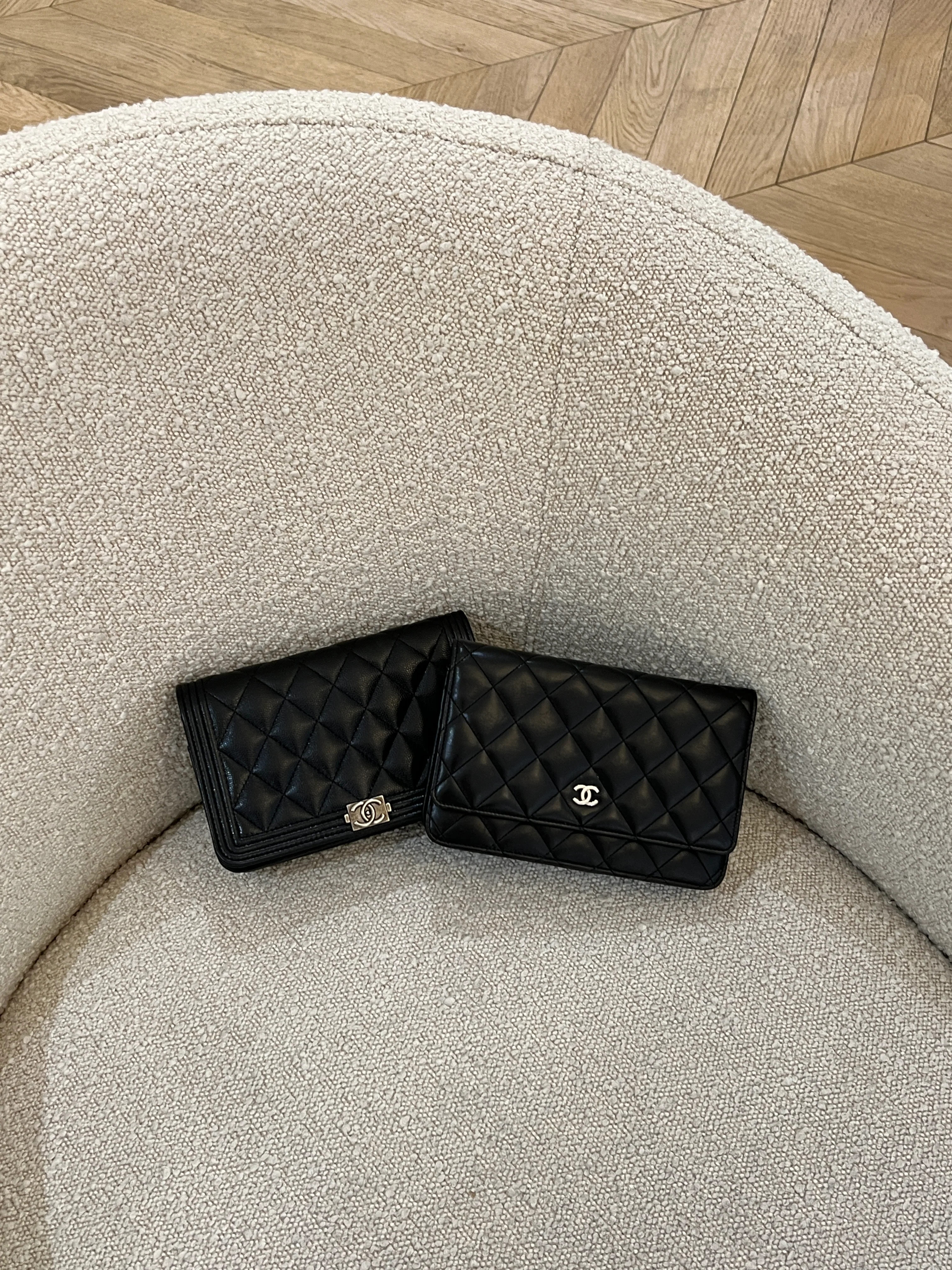 Chanel WOC Black Caviar The Boy Lock RHW