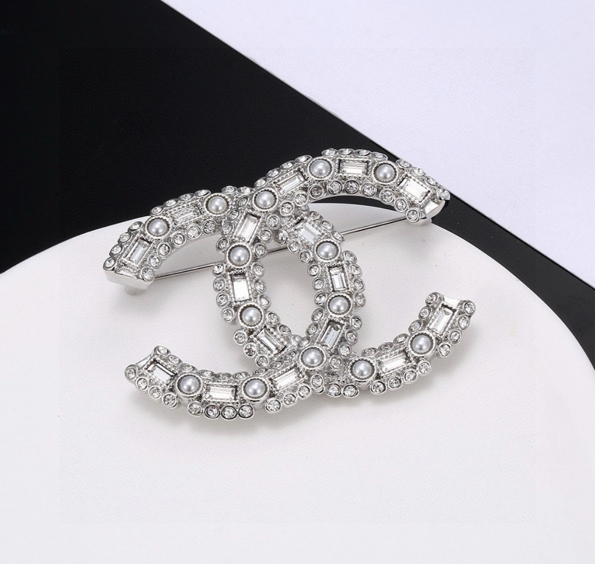 Chanel Pearl Double C Brooch Jewelry