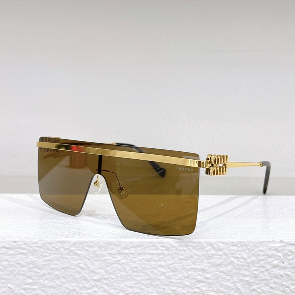 MIU MIU Thin Metal Mirror legs Sunglasses Top quality