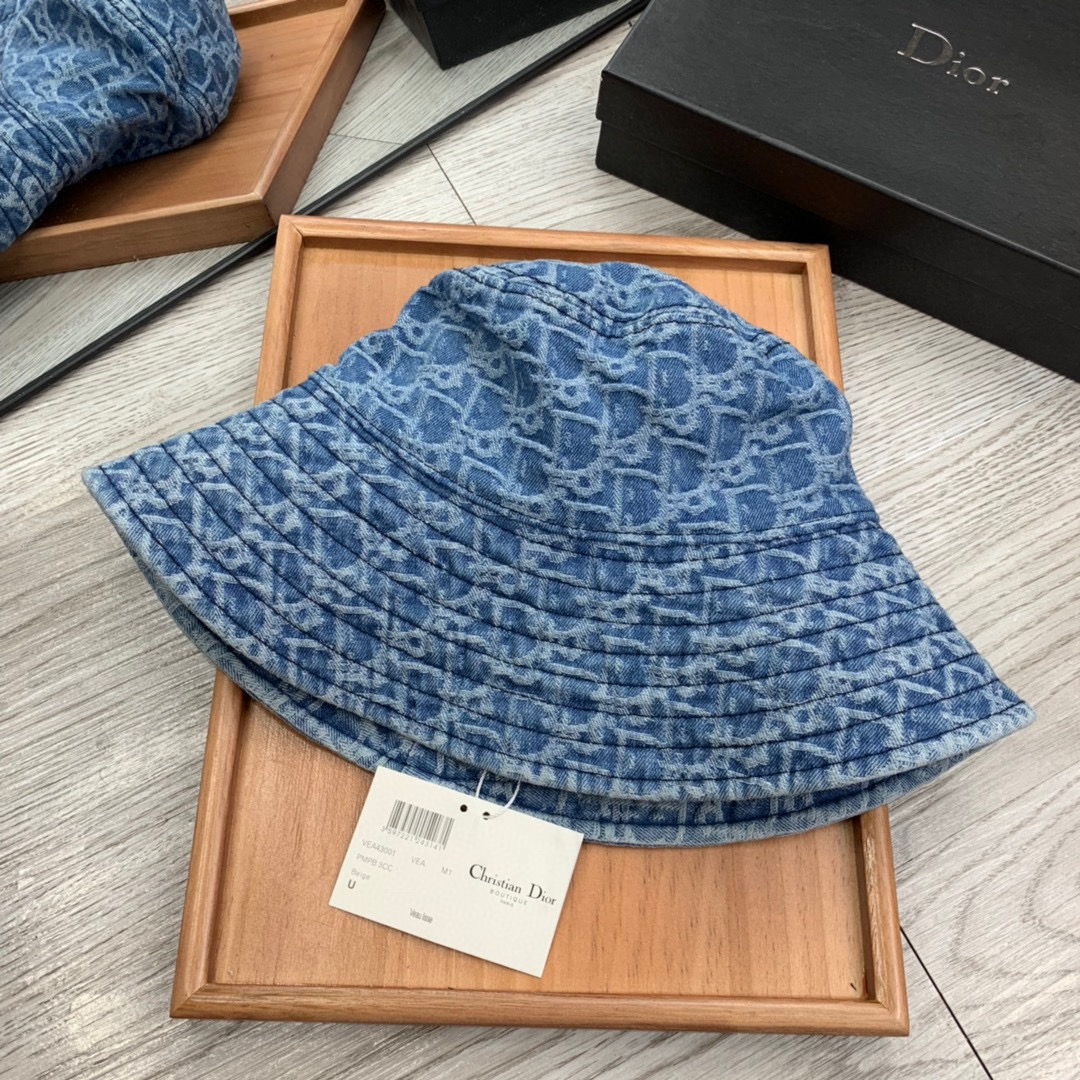 Dior Cowboy Big-brimmed Fisherman Hat Sunhat