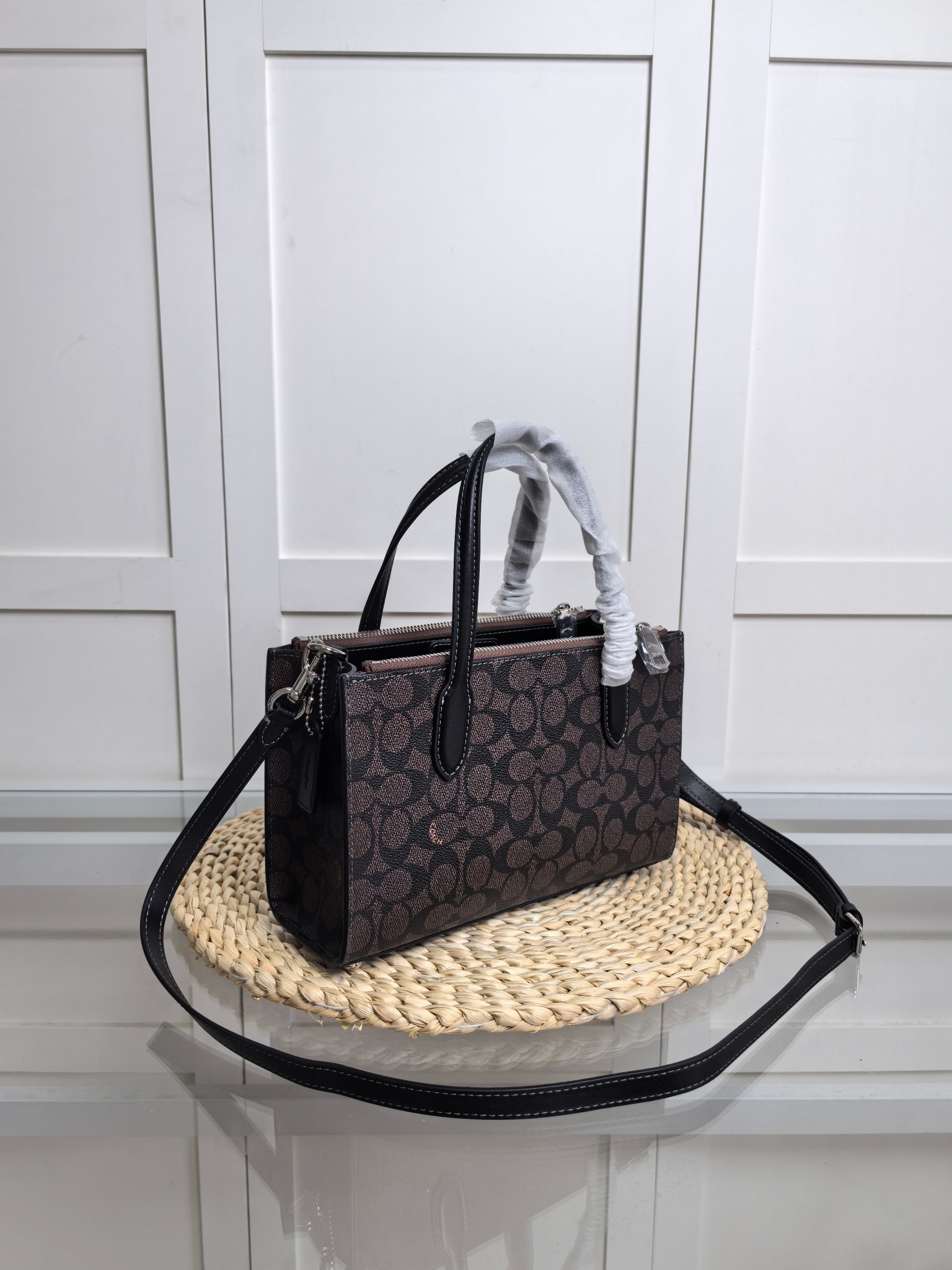 Coach Canvas Tote Crossbody Bag