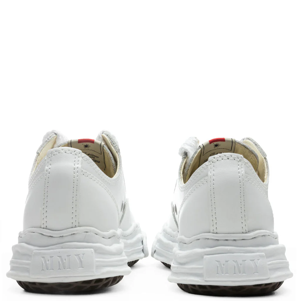 MIHARA YASUHIRO Hank Low OG Sole Toe Cap Leather Sneaker - White