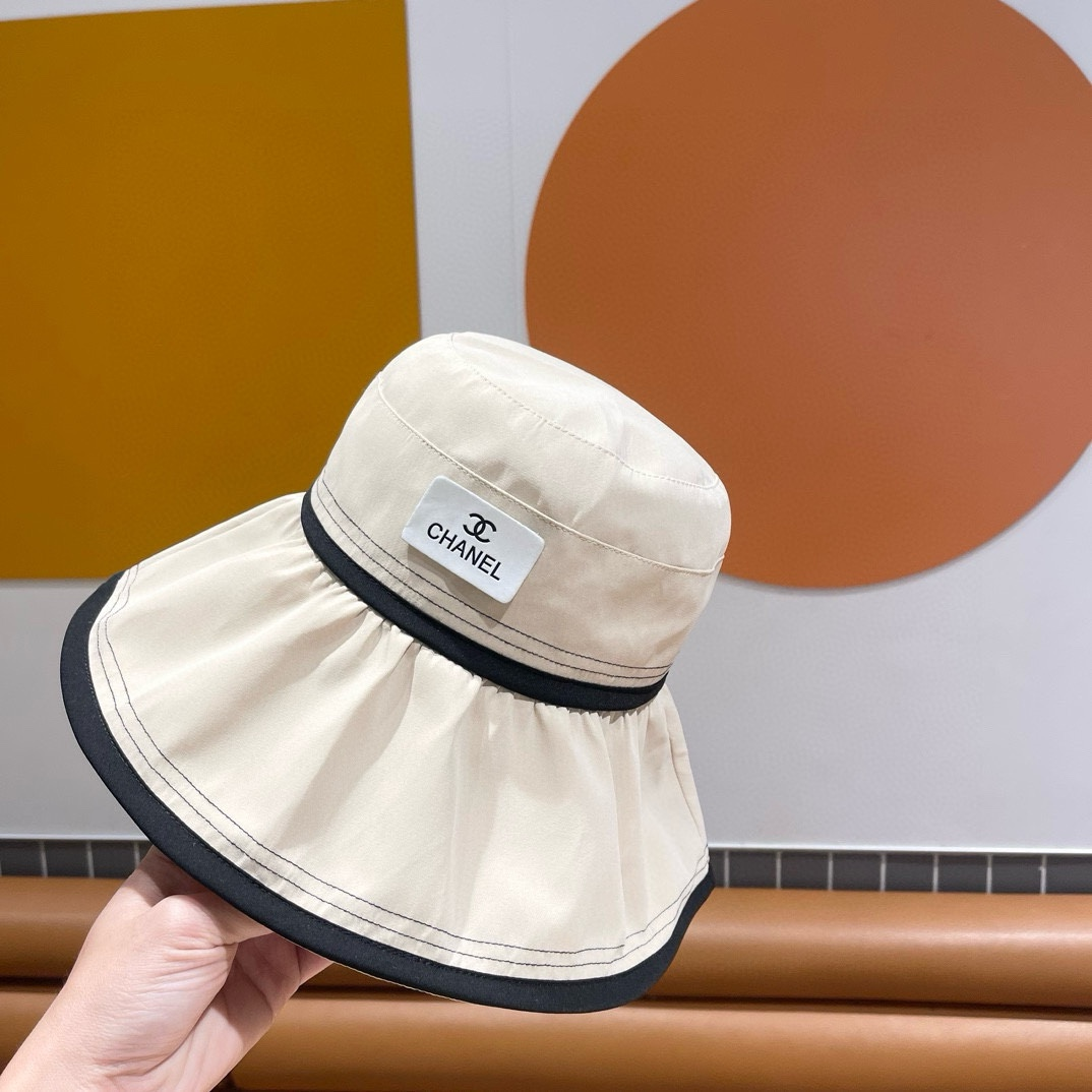 Chanel Big Hat Full Face UV Protection Fisherman's Hat Sunhat