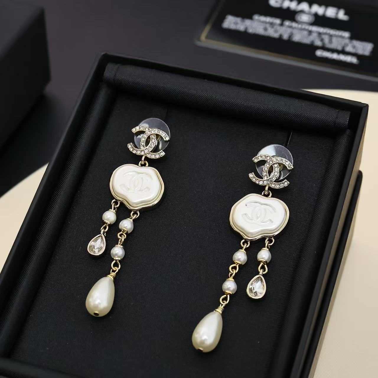 Chanel cloud double c tassel earrings(Replica)