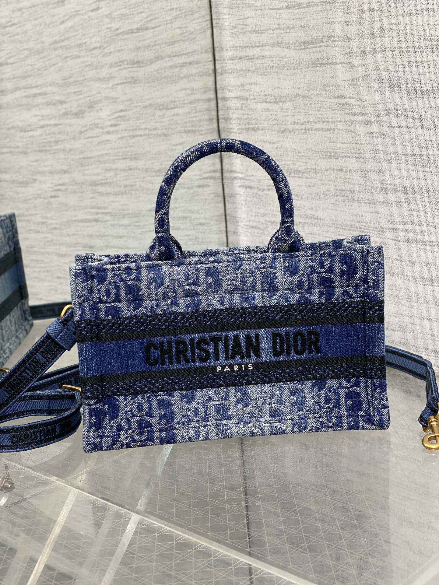Dior Denim Mini Book Tote